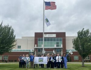 Vanderbilt Health Bedford kicked off Donate Life Month with a Donate Life Flag Raising.